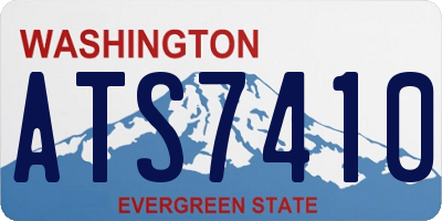 WA license plate ATS7410