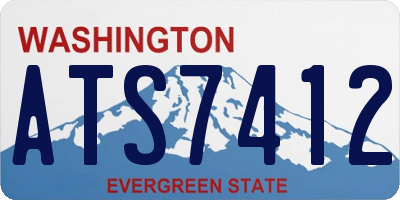 WA license plate ATS7412