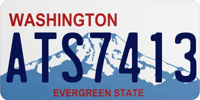 WA license plate ATS7413