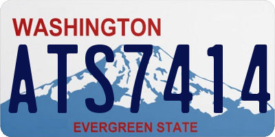 WA license plate ATS7414