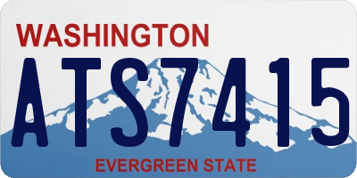 WA license plate ATS7415