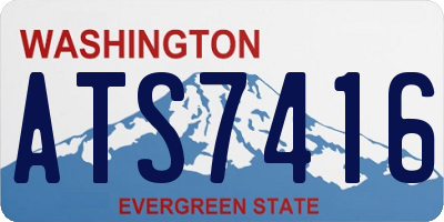 WA license plate ATS7416