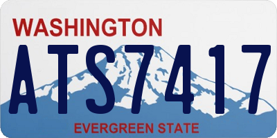 WA license plate ATS7417