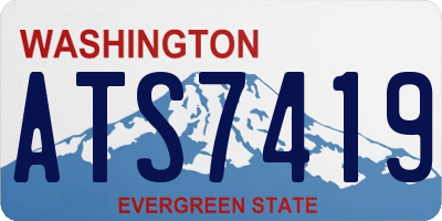 WA license plate ATS7419