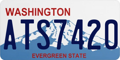 WA license plate ATS7420