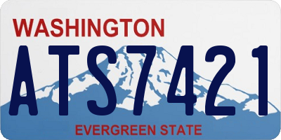 WA license plate ATS7421