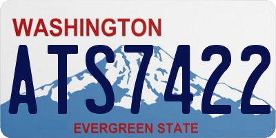 WA license plate ATS7422