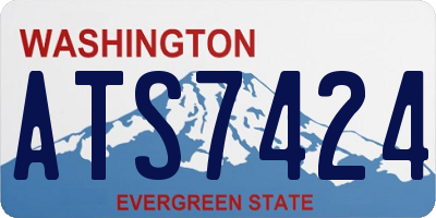 WA license plate ATS7424