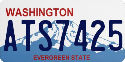 WA license plate ATS7425