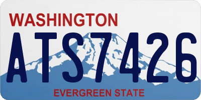 WA license plate ATS7426