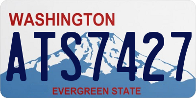 WA license plate ATS7427