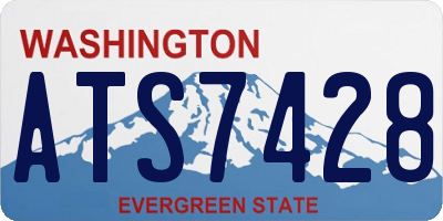 WA license plate ATS7428