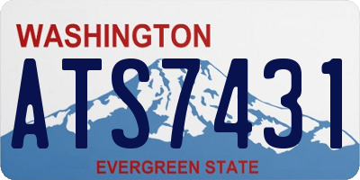 WA license plate ATS7431