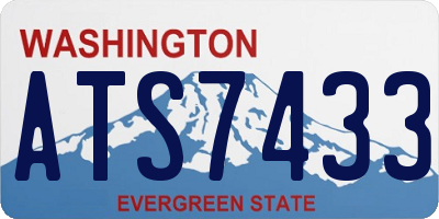 WA license plate ATS7433