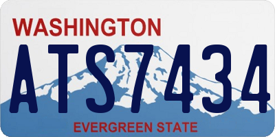 WA license plate ATS7434