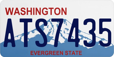 WA license plate ATS7435
