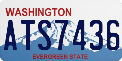 WA license plate ATS7436