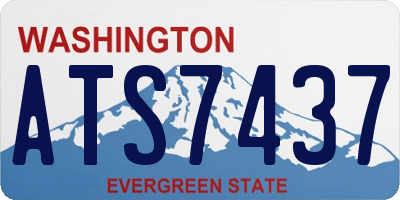 WA license plate ATS7437