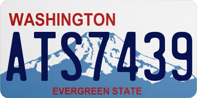 WA license plate ATS7439