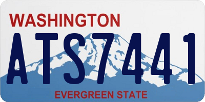WA license plate ATS7441