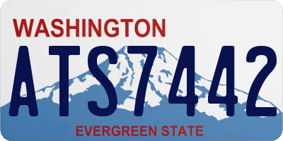 WA license plate ATS7442