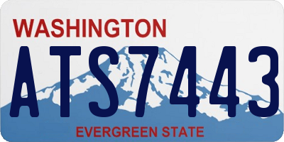 WA license plate ATS7443