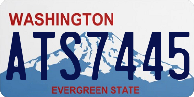 WA license plate ATS7445