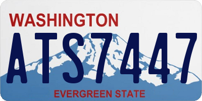 WA license plate ATS7447