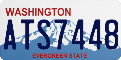 WA license plate ATS7448