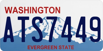 WA license plate ATS7449