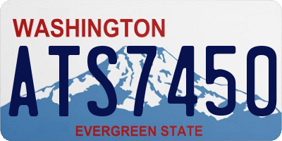 WA license plate ATS7450
