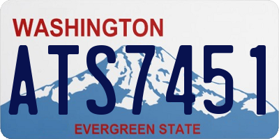 WA license plate ATS7451