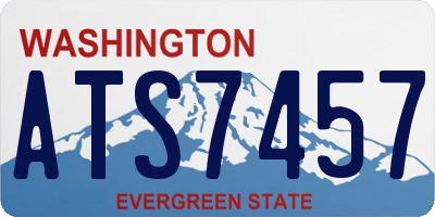 WA license plate ATS7457