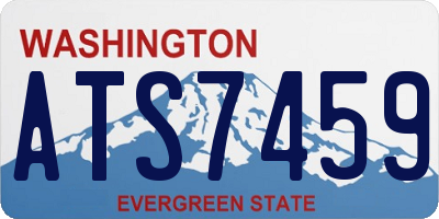 WA license plate ATS7459