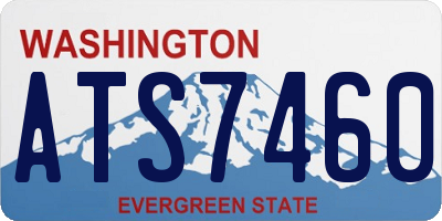 WA license plate ATS7460