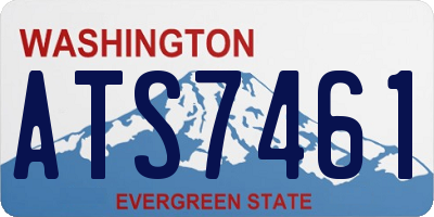 WA license plate ATS7461