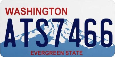 WA license plate ATS7466