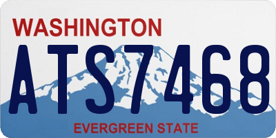 WA license plate ATS7468