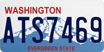 WA license plate ATS7469