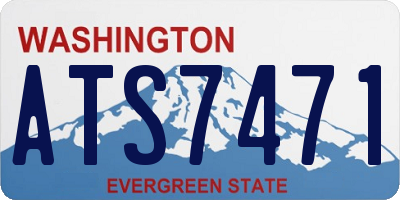 WA license plate ATS7471