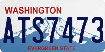WA license plate ATS7473