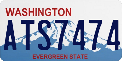 WA license plate ATS7474