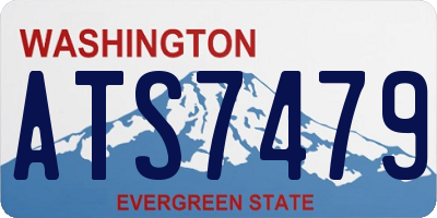 WA license plate ATS7479