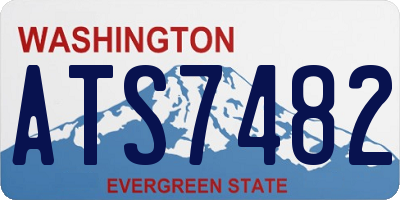 WA license plate ATS7482