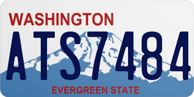 WA license plate ATS7484