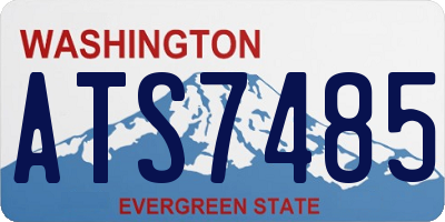 WA license plate ATS7485