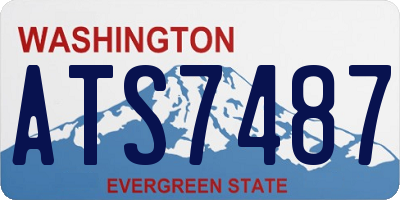 WA license plate ATS7487