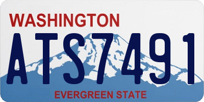 WA license plate ATS7491