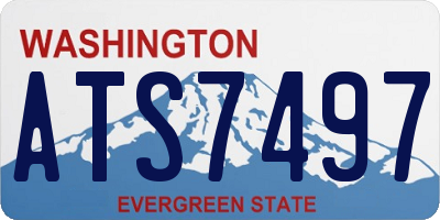 WA license plate ATS7497