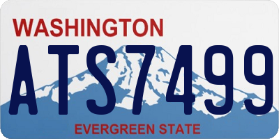 WA license plate ATS7499